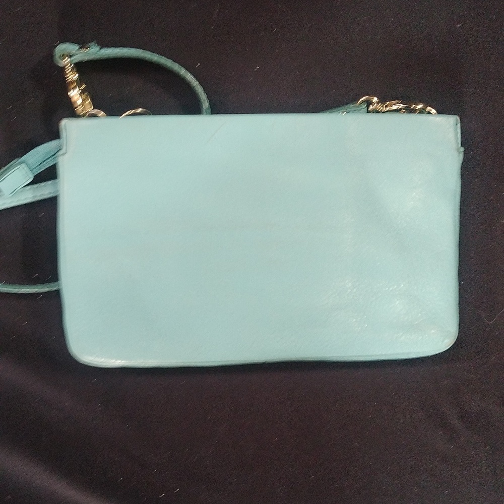 Fossil light blue crossbody/clutch bag. - Picture 3 of 6